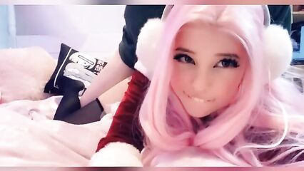 Первый секс на камеру с популярной красоткой Belle Delphine